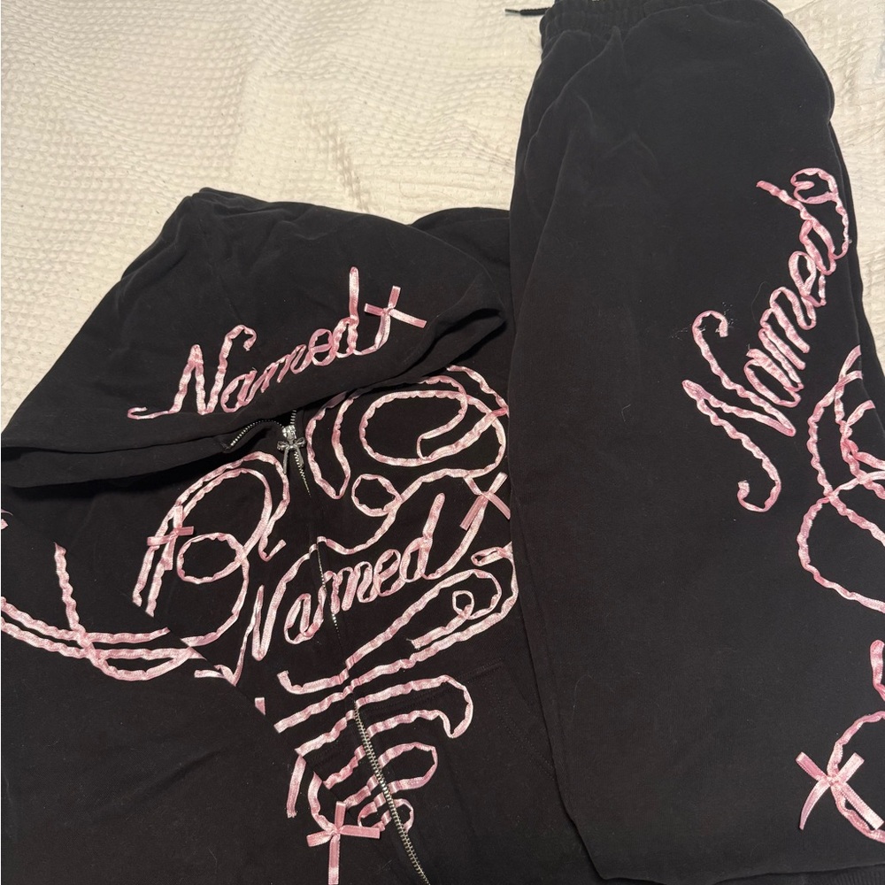 Named Collective Black and Pink Tracksuit